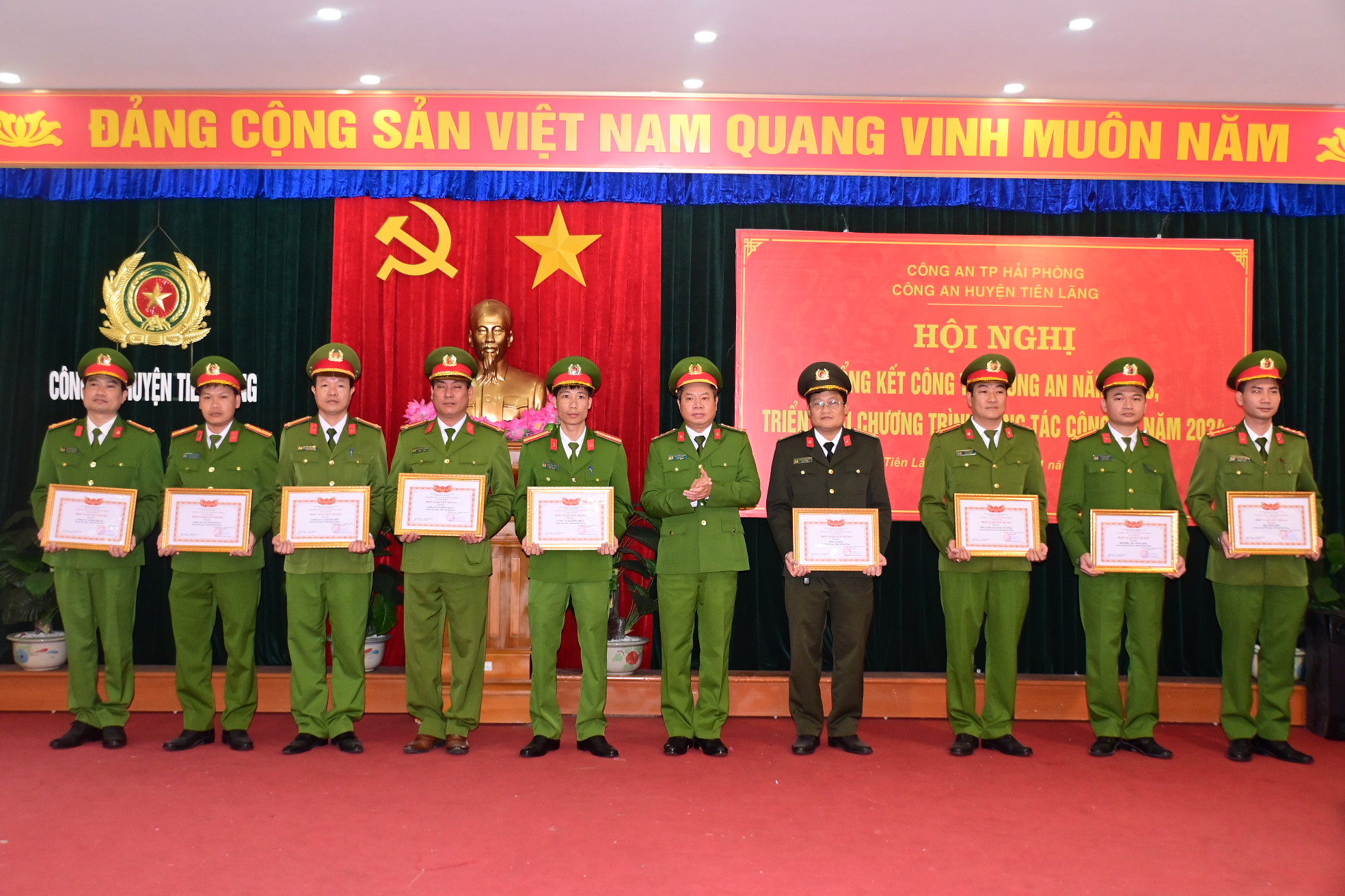 Công an huyện Tiên Lãng: Triển khai kế hoạch công tác năm 2024